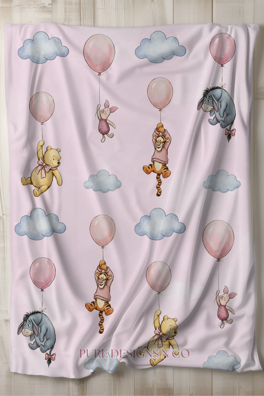 PRE ORDER - PINK BALLOON BLANKET