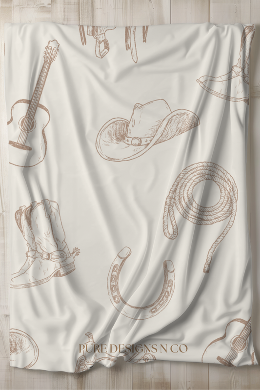 PRE ORDER - LARGE EXCLUSIVE BEIGE COUNTRY BLANKET