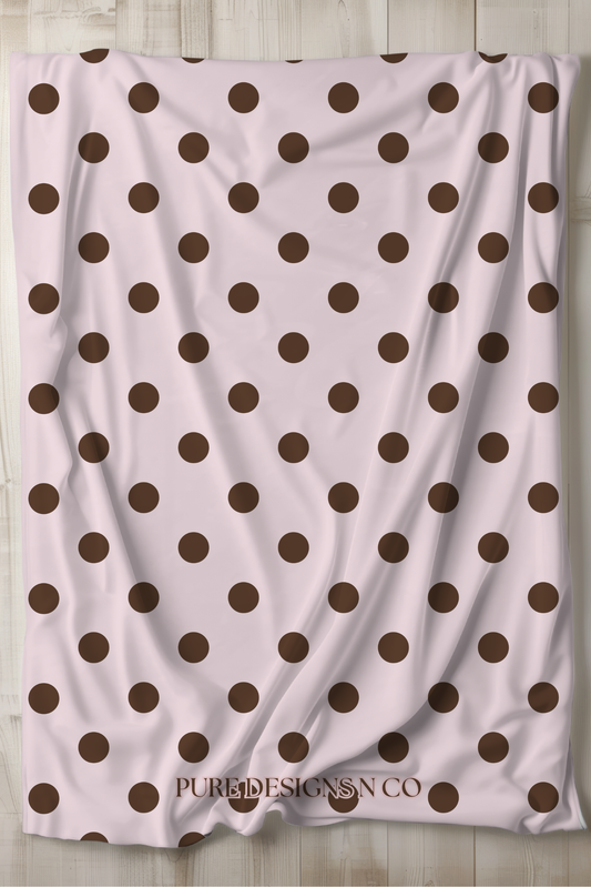 PRE ORDER - PINK POLKA DOT BLANKET