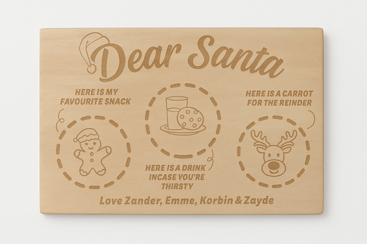 PERSONALISED SANTA TREAT BOARD