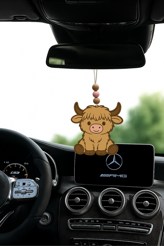 HIGHLAND COW CAR CHARM