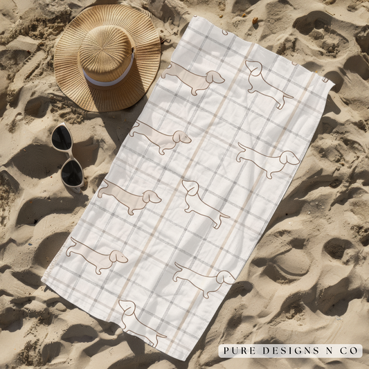 PRE ORDER -  DACHSHUND TOWEL