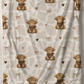 PRE ORDER - CHOCOLATE HIGHLAND COW BLANKET