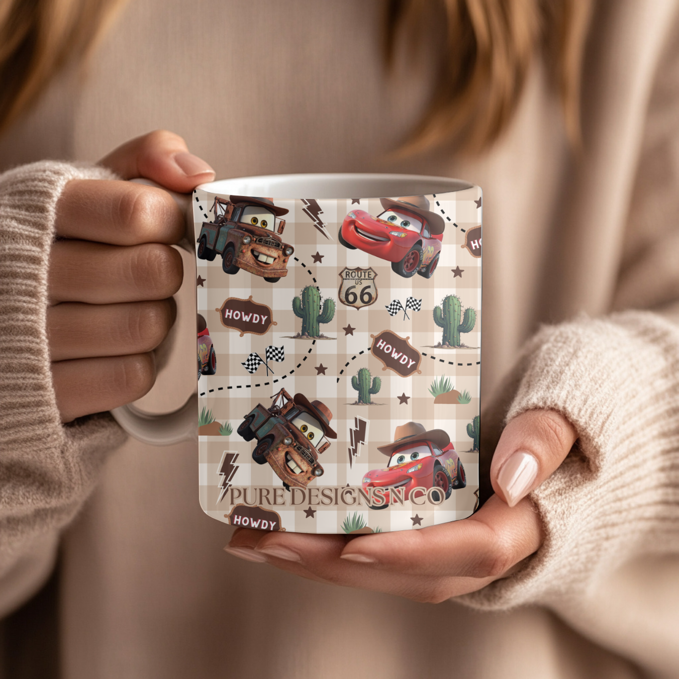 RUSTIC WHEELS MUG (15OZ)
