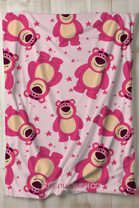 PRE ORDER - LARGE EXCLUSIVE STRAWBERRY BEAR BLANKET
