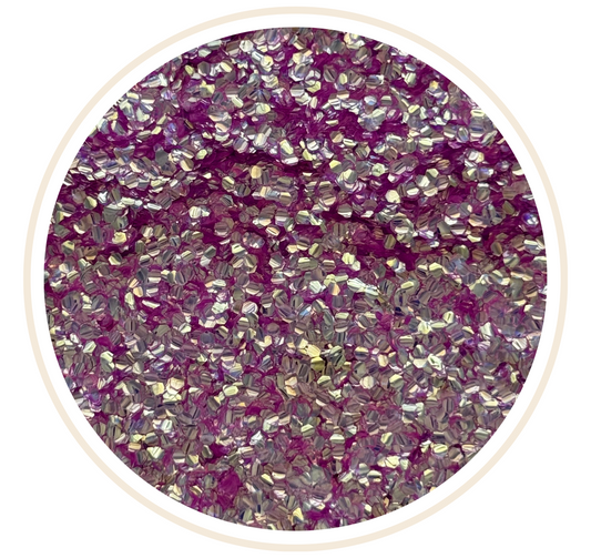 PURPLE BUBBLE GLITTER