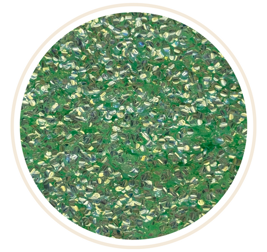 GREEN BUBBLE GLITTER