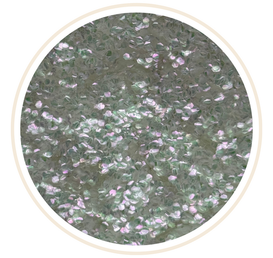 WHITE BUBBLE GLITTER