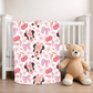PRE ORDER - BABY MINNIE MOUSE BLANKET