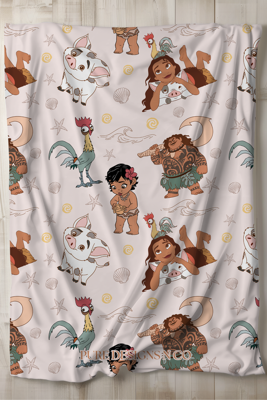 READY TO SHIP - LARGE MOANA BLANKET