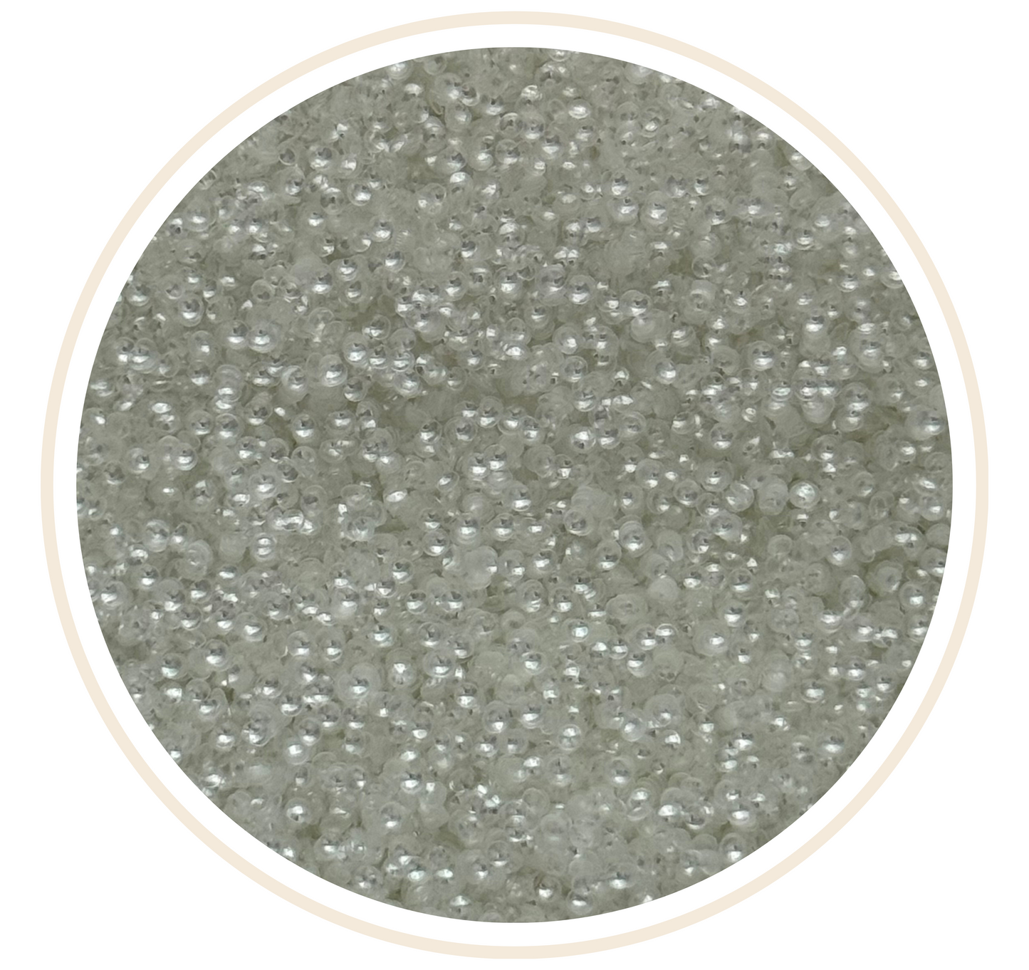 WHITE 3D BUBBLE GLITTER