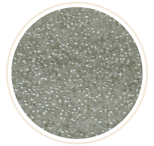WHITE 3D BUBBLE GLITTER