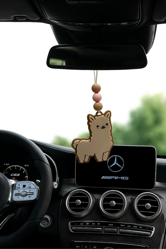 CUTIE LLAMA CAR CHARM