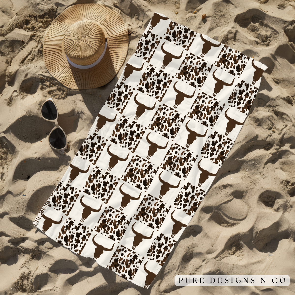 PRE ORDER -  LONGHORN CHECK TOWEL