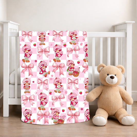 PRE ORDER - BABY STRAWBERRY BLANKET