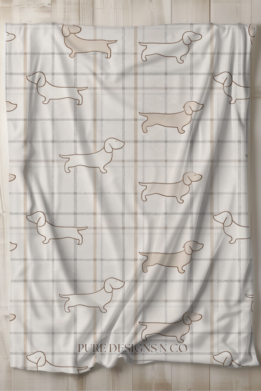 PRE ORDER - LARGE DACHSHUND BLANKET