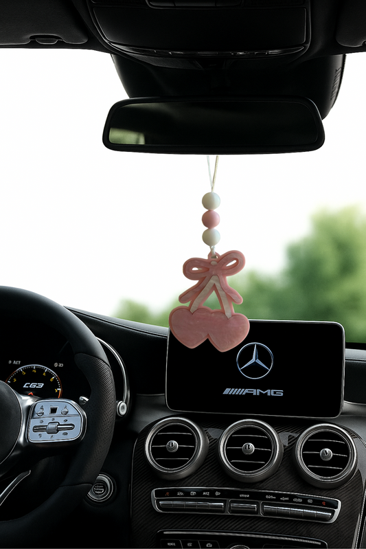 CHERRY BOW CAR CHARM