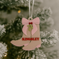 PERSONALISED BOW COUNTRY BOOT ORNAMENT