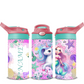 PERSONALISED PRINCESS UNICORNS 12OZ INSULATED DRINK BOTTLE