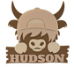 PERSONALISED BOY HIGHLAND COW SIGN
