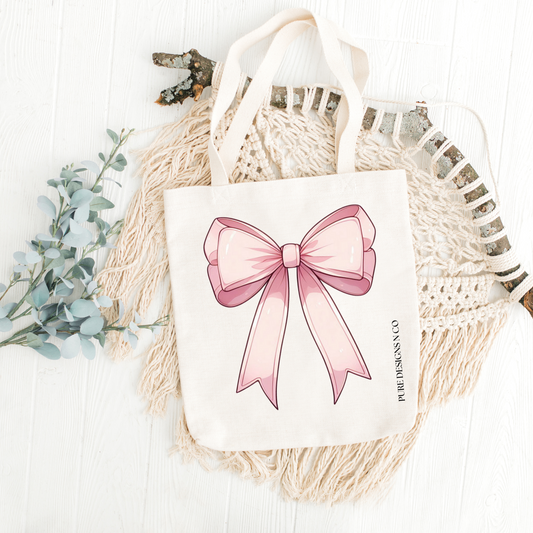 pink bow Tote bag