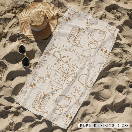 PRE ORDER - COUNTRY SAND BEACH TOWEL