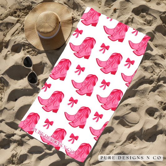 SANDY BOOTS BEACH TOWEL