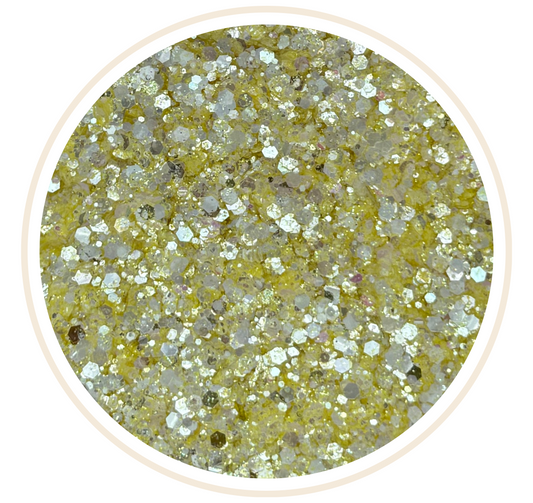 LIGHT YELLOW MATTE GLITTER