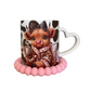 Heart handled mugs