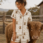 WOMENS COSY MOCHA PJ SET