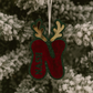 CUSTOM BOY LETTER REINDEER TAGS