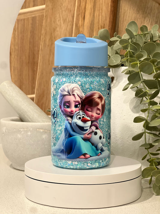 Snowglobes water bottles with name