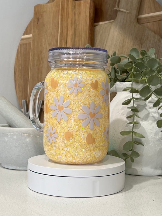 Acrylic Mason jar snow globes