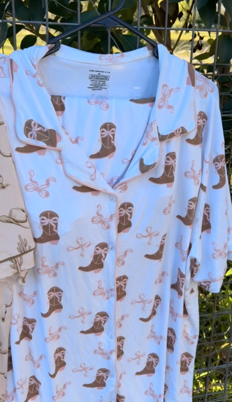 WOMENS COSY COWGIRL PJ SET