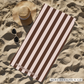 PRE ORDER BROWN AND BEIGE STRIPED TOWEL