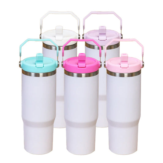 30OZ STAINLESS STEEL SUBLIMATIONS WITH CARRY HANDLE