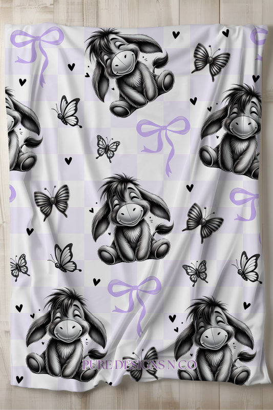 PRE ORDER - LARGE CUTE DONKEY BLANKET