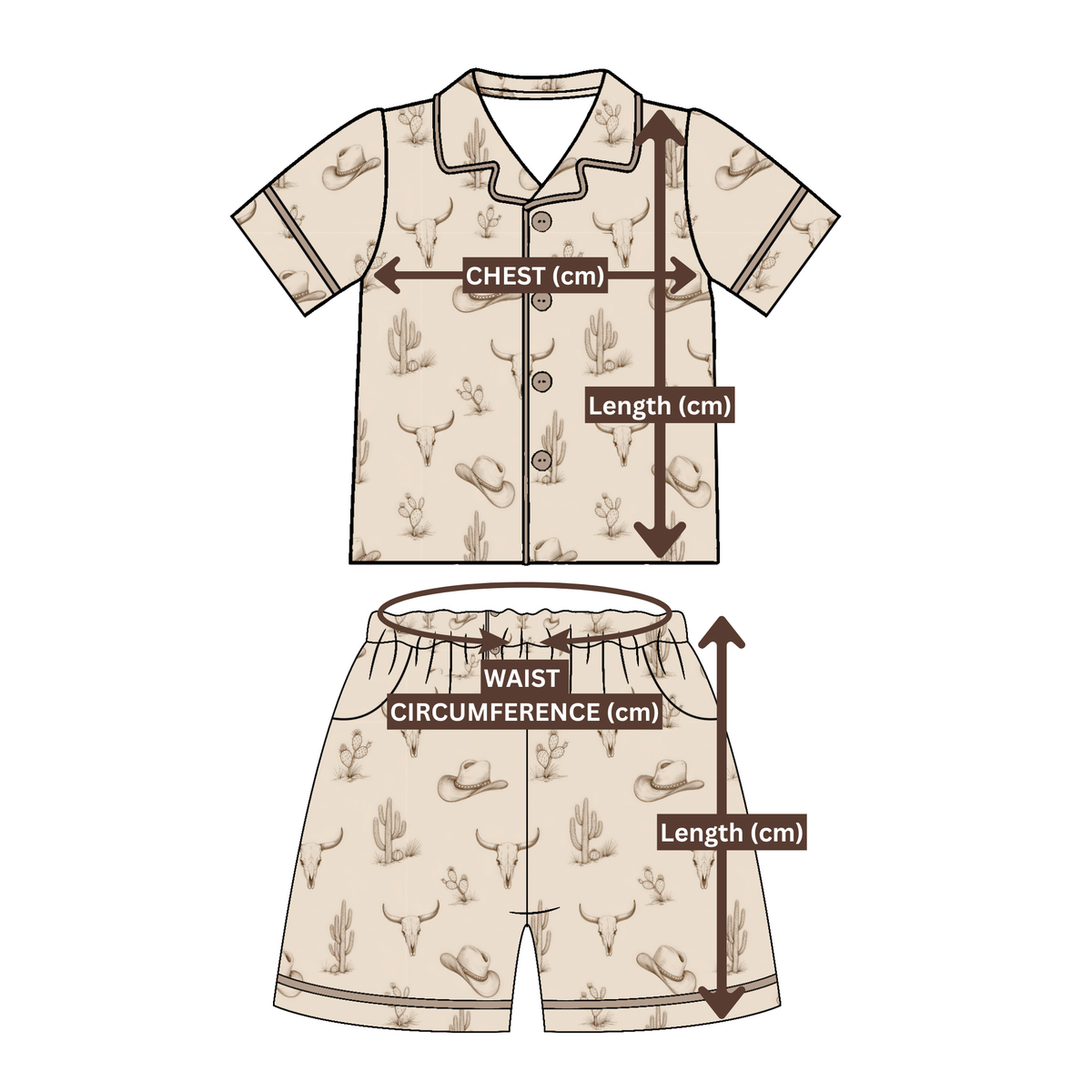 WOMENS COSY COWGIRL PJ SET