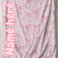 PRE ORDER - LARGE PINK BOWS BLANKET