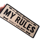 CUSTOM ACRYLIC NUMBER PLATE