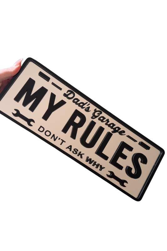 CUSTOM ACRYLIC NUMBER PLATE