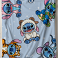 READY TO SHIP- LARGE BLUE MAN ANIMALS BLANKET