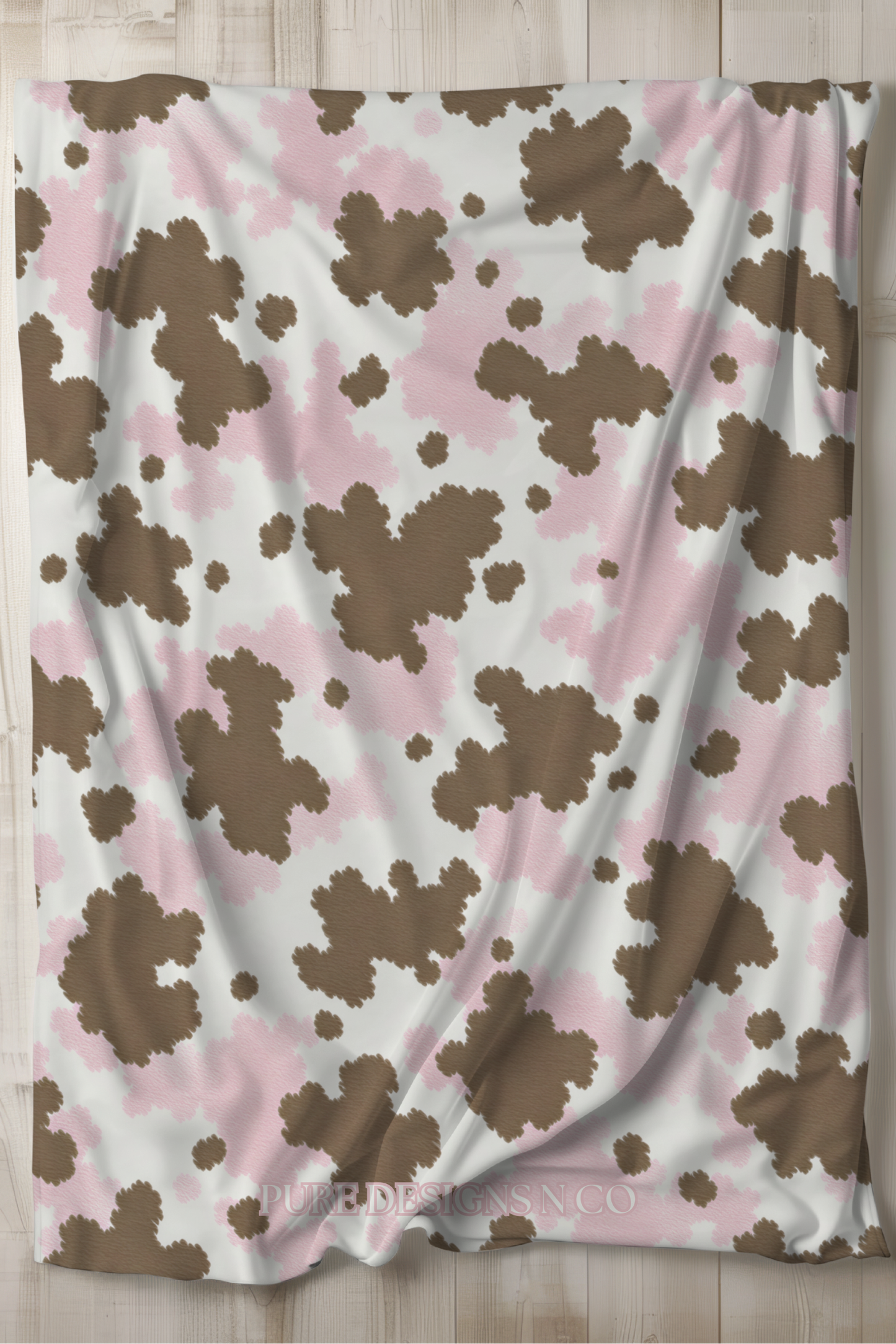 PRE ORDER - PINK COW PRINT BLANKET