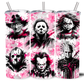 PINK HORROR BOWS 20OZ INSULATED TUMBLER