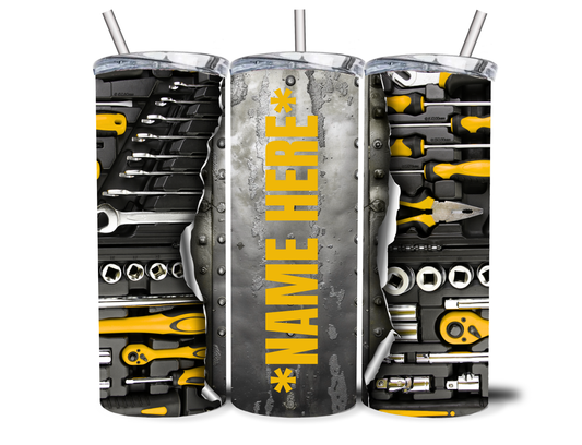 PERSONALISED TOOLS 20OZ INSULATED TUMBLER