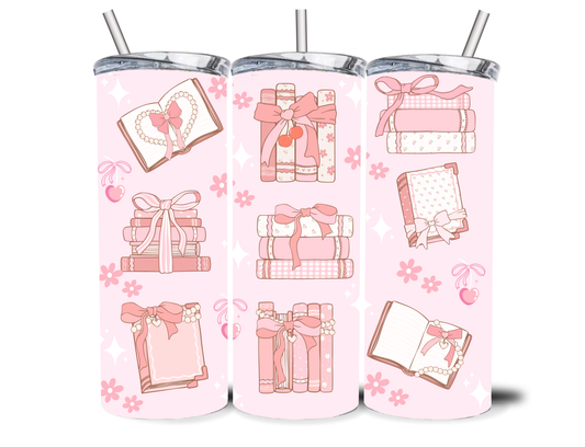 BOOKS N BOWS 20OZ INSULATED TUMBLER
