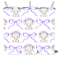 PURPLE ELEPHANT BOWS 20OZ INSULATED TUMBLER