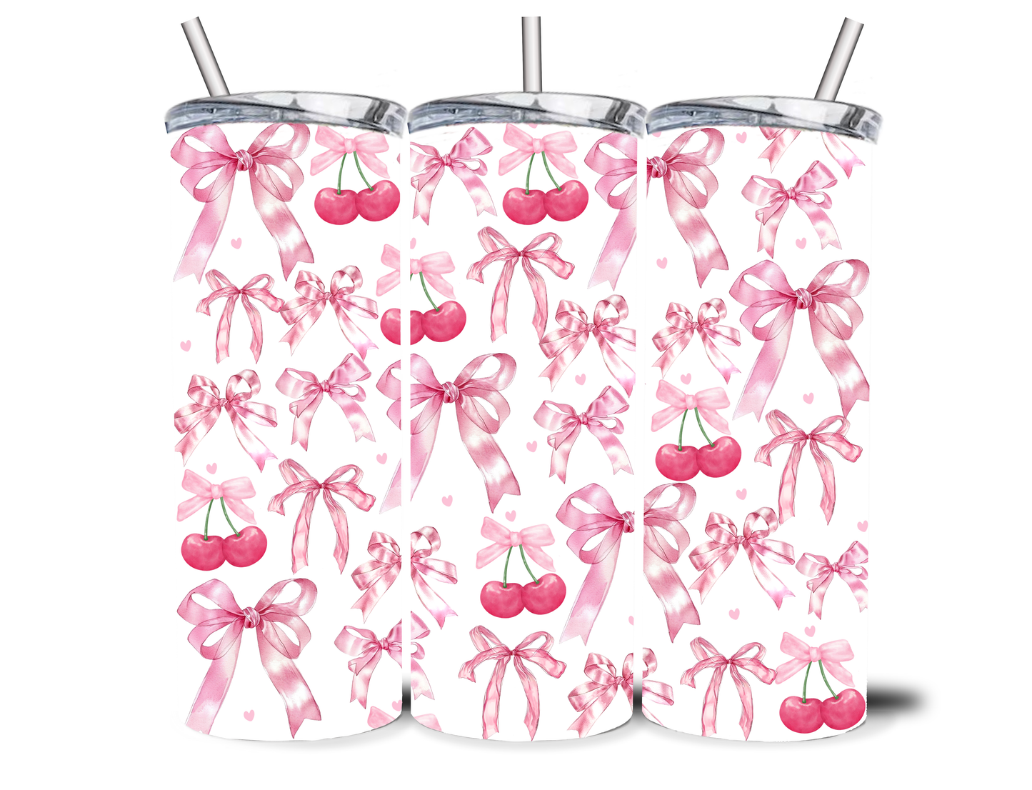 BOWS N CHERRIES 20OZ INSULATED TUMBLER