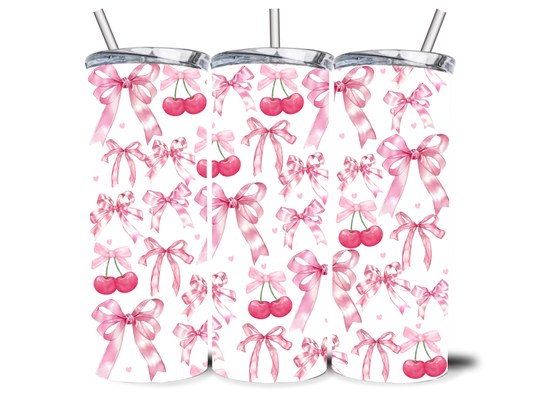 BOWS N CHERRIES 20OZ INSULATED TUMBLER