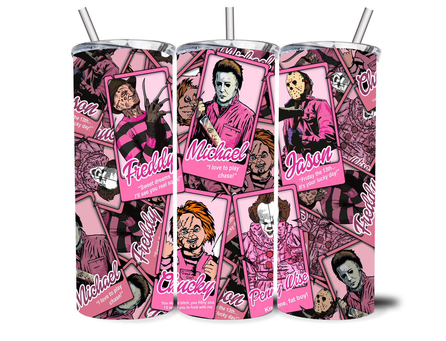 PINK HORROR 20OZ INSULATED TUMBLER